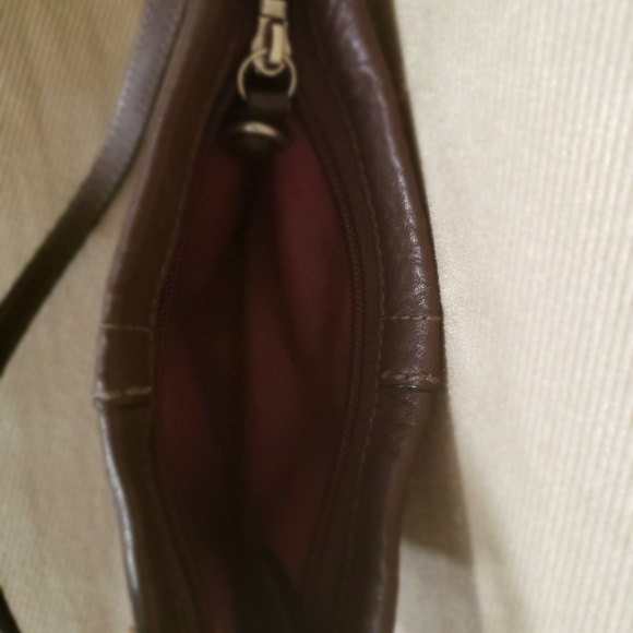 Coach bag (wristlet) brown leather - Picture 3 of 3